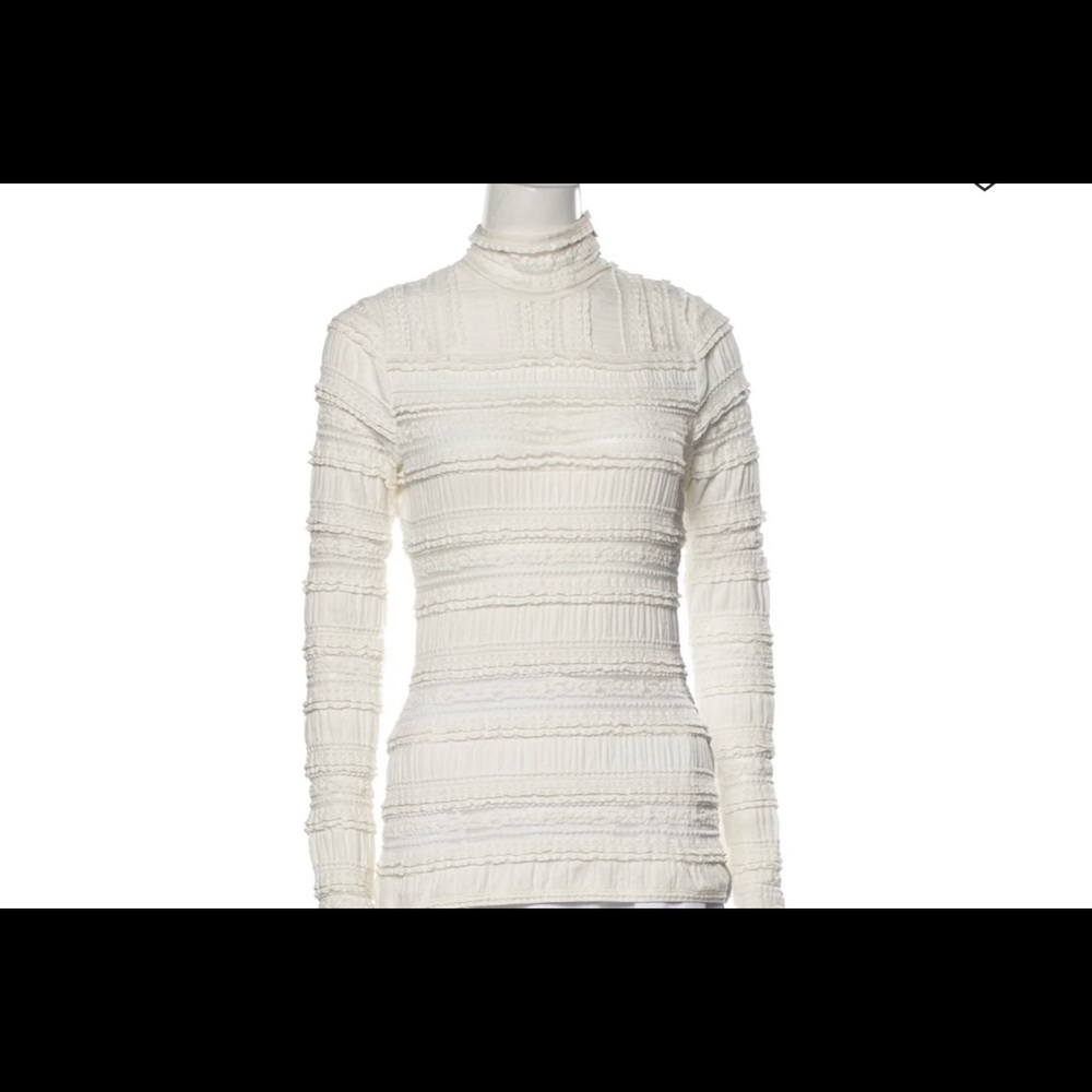 Cinq a Sept ivory turtleneck